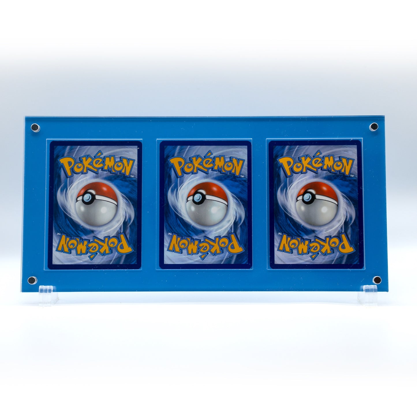 3 Card Display Unit - Blue