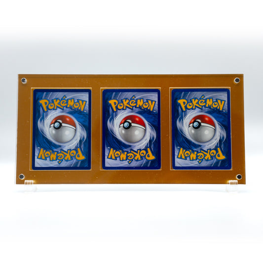3 Card Display Unit - Yellow
