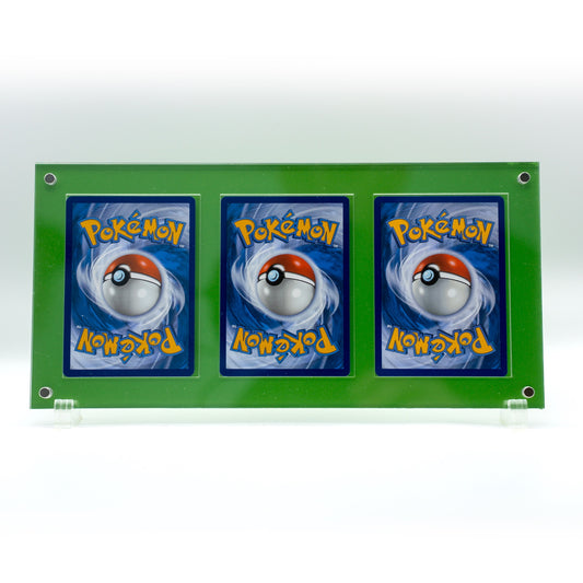 3 Card Display Unit - Green