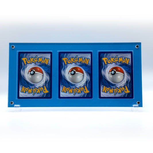 3 Card Display Unit - Blue