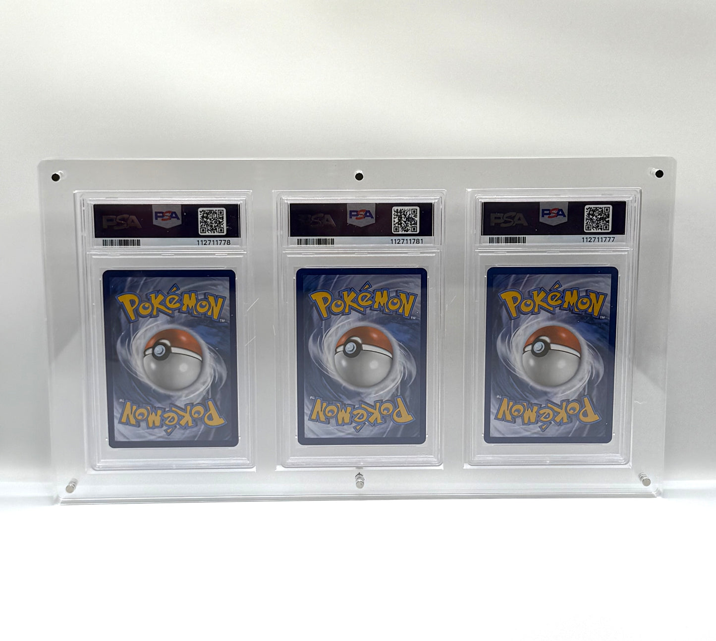 3 Graded Card Display Unit - Clear