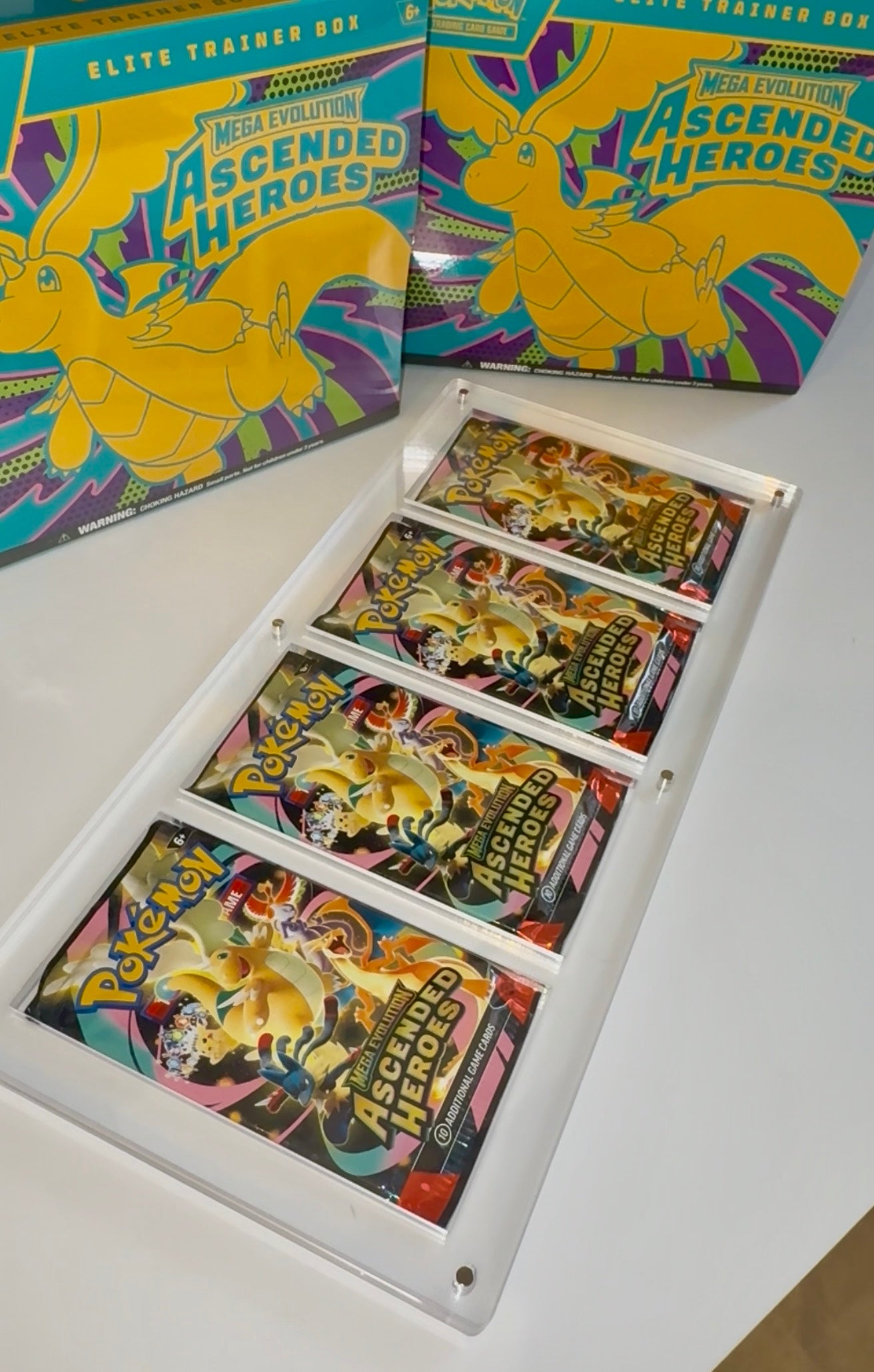 4 Booster Pack Display Unit - Clear