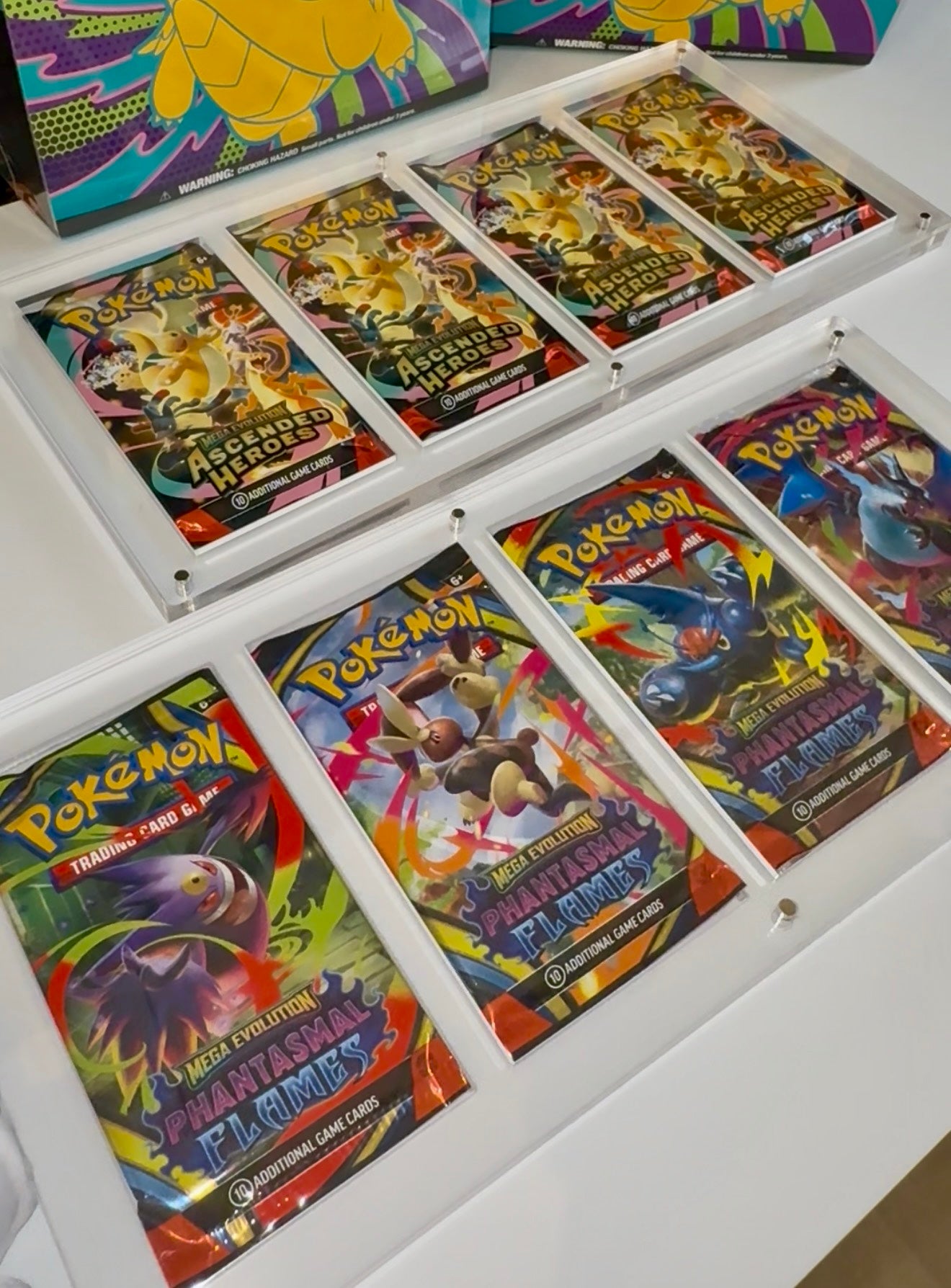 4 Booster Pack Display Unit - Clear