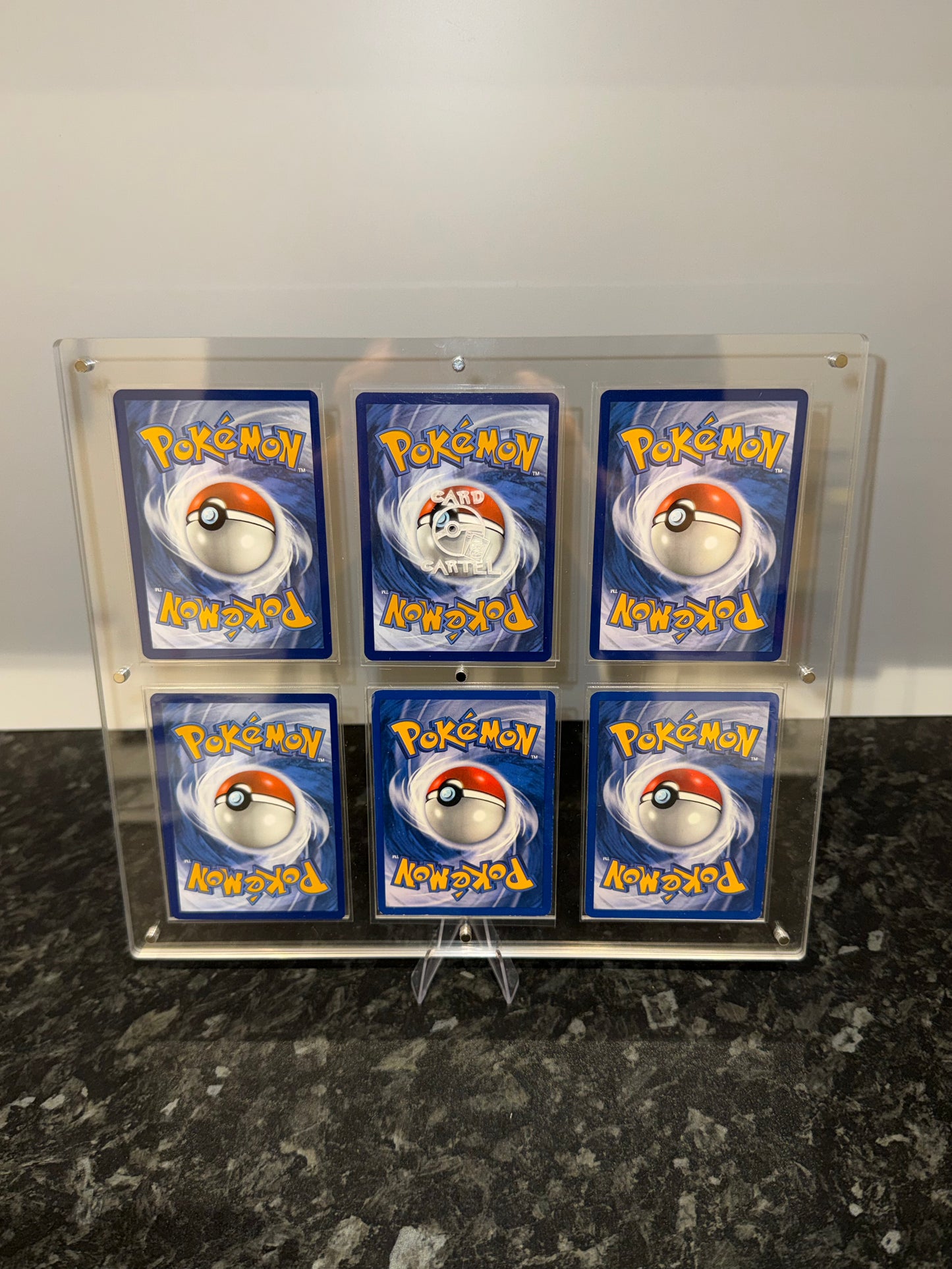 6 Card Display Unit - Clear