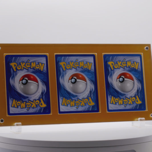 3 Card Display Unit - Yellow